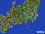 2018年03月28日の関東・甲信地方のアメダス(日照時間)