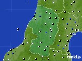 山形県のアメダス実況(風向・風速)(2018年03月28日)
