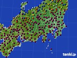 2018年03月29日の関東・甲信地方のアメダス(日照時間)