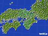 近畿地方のアメダス実況(気温)(2018年03月30日)