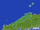 島根県のアメダス実況(風向・風速)(2018年03月30日)