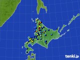 北海道地方のアメダス実況(積雪深)(2018年03月31日)