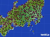 関東・甲信地方のアメダス実況(日照時間)(2018年03月31日)