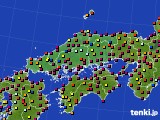 中国地方のアメダス実況(日照時間)(2018年04月01日)
