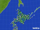 北海道地方のアメダス実況(気温)(2018年04月01日)