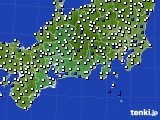 東海地方のアメダス実況(風向・風速)(2018年04月02日)