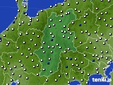 長野県のアメダス実況(風向・風速)(2018年04月02日)