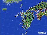 九州地方のアメダス実況(日照時間)(2018年04月04日)