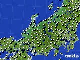 2018年04月04日の北陸地方のアメダス(風向・風速)