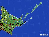 2018年04月05日の道東のアメダス(日照時間)