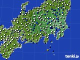 関東・甲信地方のアメダス実況(風向・風速)(2018年04月05日)