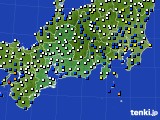 2018年04月06日の東海地方のアメダス(風向・風速)