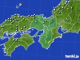 近畿地方のアメダス実況(降水量)(2018年04月07日)