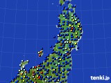 東北地方のアメダス実況(日照時間)(2018年04月07日)