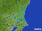 茨城県のアメダス実況(風向・風速)(2018年04月07日)