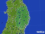 岩手県のアメダス実況(風向・風速)(2018年04月07日)