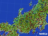 北陸地方のアメダス実況(日照時間)(2018年04月08日)