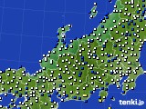 北陸地方のアメダス実況(風向・風速)(2018年04月08日)