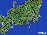 関東・甲信地方のアメダス実況(日照時間)(2018年04月09日)