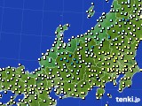 北陸地方のアメダス実況(気温)(2018年04月09日)