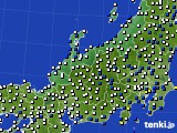 北陸地方のアメダス実況(風向・風速)(2018年04月09日)
