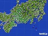 2018年04月09日の東海地方のアメダス(風向・風速)