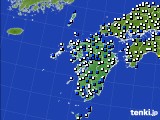 2018年04月09日の九州地方のアメダス(風向・風速)