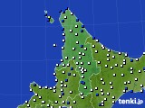 2018年04月09日の道北のアメダス(風向・風速)