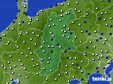 長野県のアメダス実況(風向・風速)(2018年04月09日)