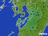 熊本県のアメダス実況(風向・風速)(2018年04月09日)