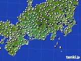 東海地方のアメダス実況(風向・風速)(2018年04月10日)