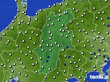 長野県のアメダス実況(風向・風速)(2018年04月10日)