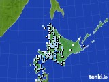 北海道地方のアメダス実況(降水量)(2018年04月11日)