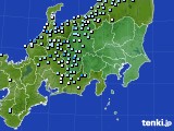 関東・甲信地方のアメダス実況(降水量)(2018年04月11日)