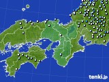 近畿地方のアメダス実況(降水量)(2018年04月11日)