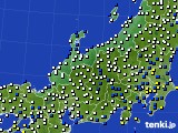 北陸地方のアメダス実況(風向・風速)(2018年04月11日)