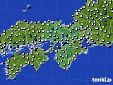 2018年04月11日の近畿地方のアメダス(風向・風速)