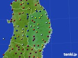 岩手県のアメダス実況(日照時間)(2018年04月12日)