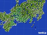 東海地方のアメダス実況(風向・風速)(2018年04月12日)