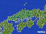 中国地方のアメダス実況(風向・風速)(2018年04月12日)