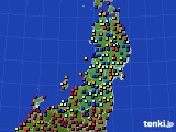 東北地方のアメダス実況(日照時間)(2018年04月13日)