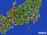 関東・甲信地方のアメダス実況(日照時間)(2018年04月13日)