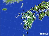 九州地方のアメダス実況(風向・風速)(2018年04月14日)