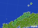 島根県のアメダス実況(風向・風速)(2018年04月14日)