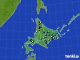 2018年04月15日の北海道地方のアメダス(積雪深)