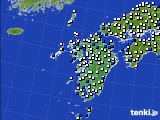 九州地方のアメダス実況(風向・風速)(2018年04月15日)