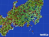 関東・甲信地方のアメダス実況(日照時間)(2018年04月16日)