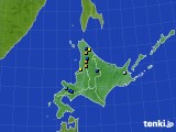 北海道地方のアメダス実況(積雪深)(2018年04月17日)