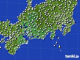 2018年04月18日の東海地方のアメダス(風向・風速)