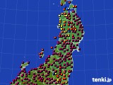 東北地方のアメダス実況(日照時間)(2018年04月19日)